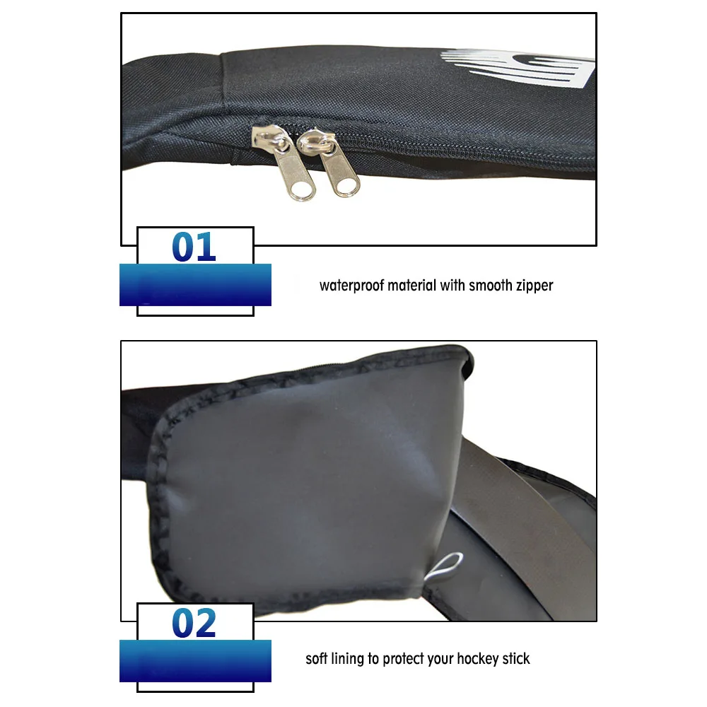 Custom portable large capacity Adults Senior Youth Sports Indoor Outdoor field ice hockey sticks bag cricket racket bag