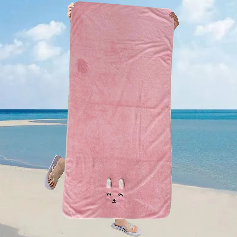 Factory Price Microfiber Coral Fleece Children Bath Towel Coral Velvet Towel