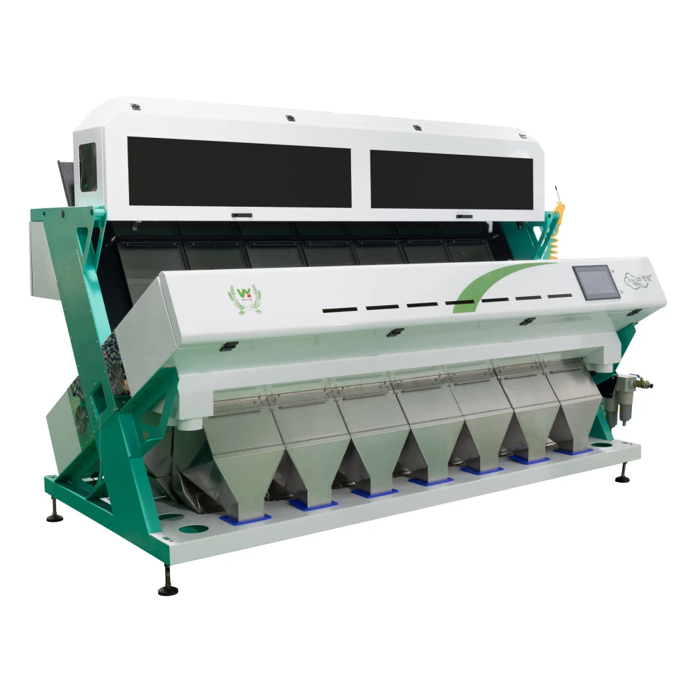 High Efficient 7 Chutes 6-14 ton Capacity Corn Sorting Machine Sesame Quinoa Seed Color Color Sorting Machine Price