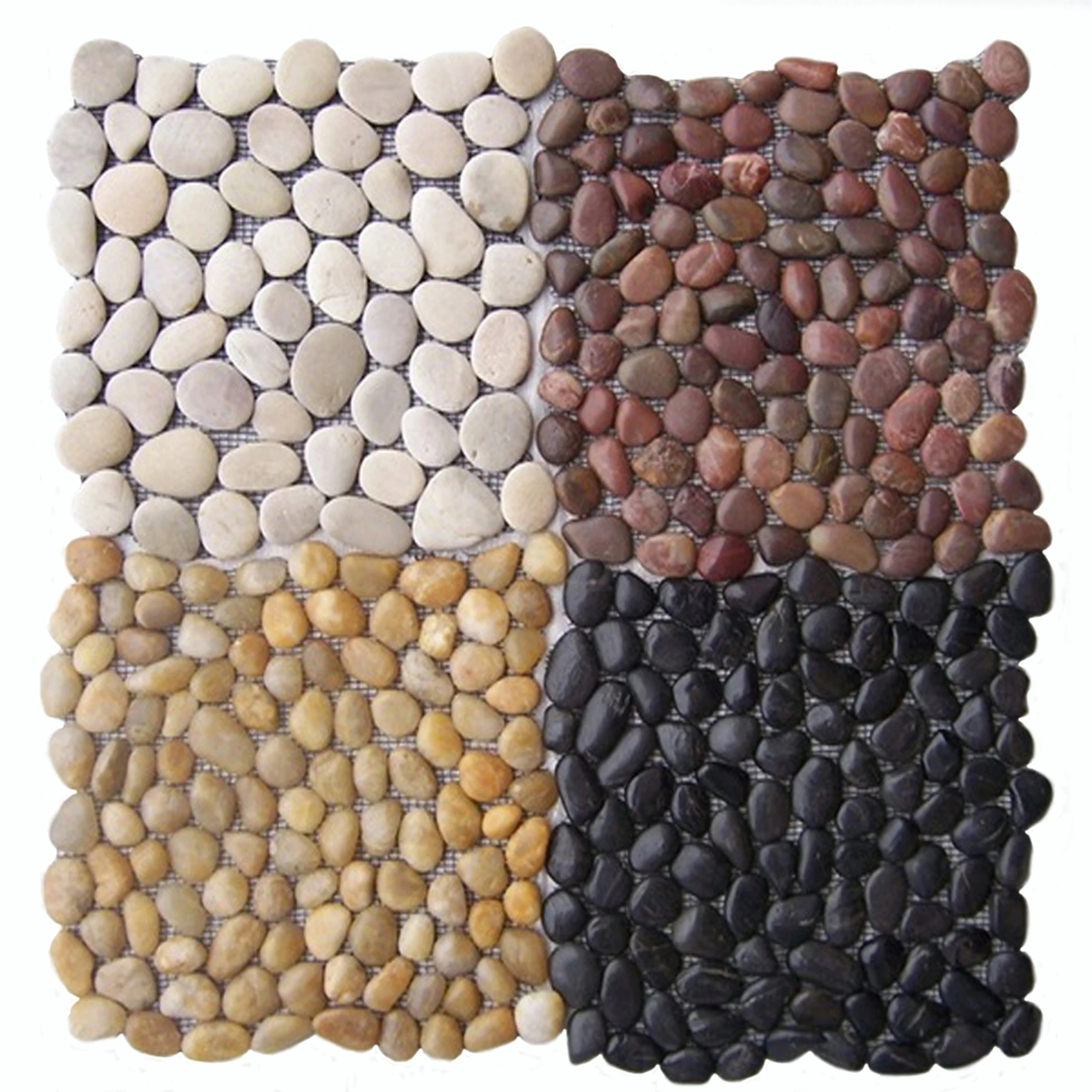 Natural Mixed colors Landscaping River Pebble Stone Decorative Cobble Stone