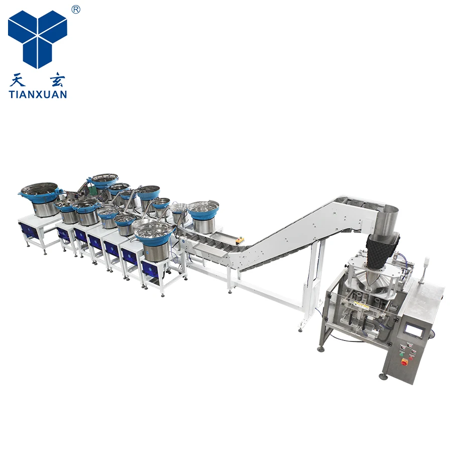 Bag width max 620mm full-automatic multifunction plastic components battery toys block automatic counting packing machine