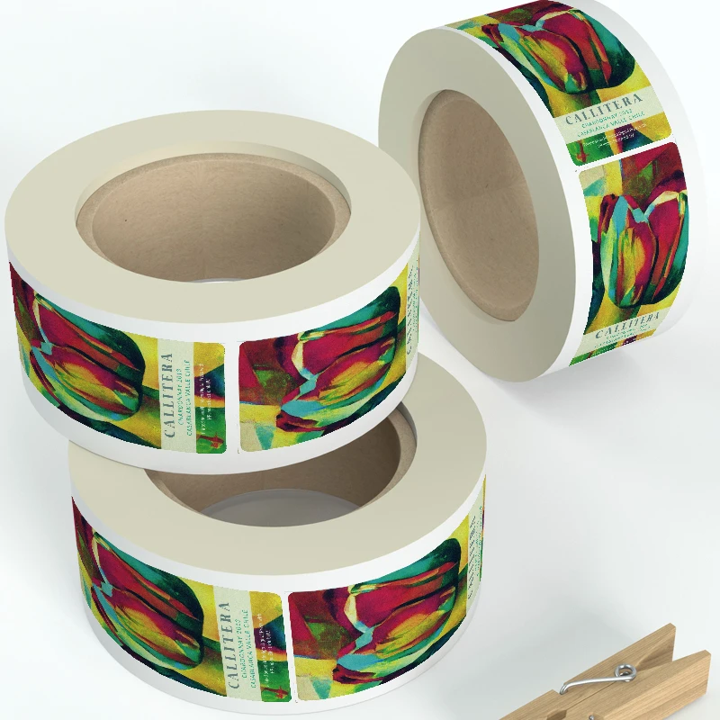 Vinyl Self-adhesive Label Die Cut Printed Customized Stickers Custom Logo Stickers UV Water Oil Proof Outdoor Use Durable PVC