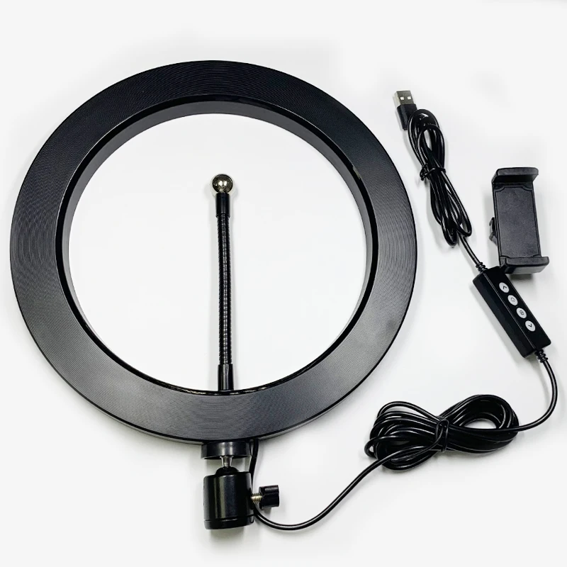 Dimmable 26 cm LED video ring light 10 inch with stand circle selfie ringlight for phone tik tok photographic Lighting