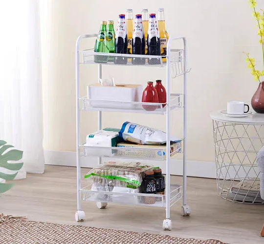 4 уровня небесно-тележка из двух частей корзина для хранения