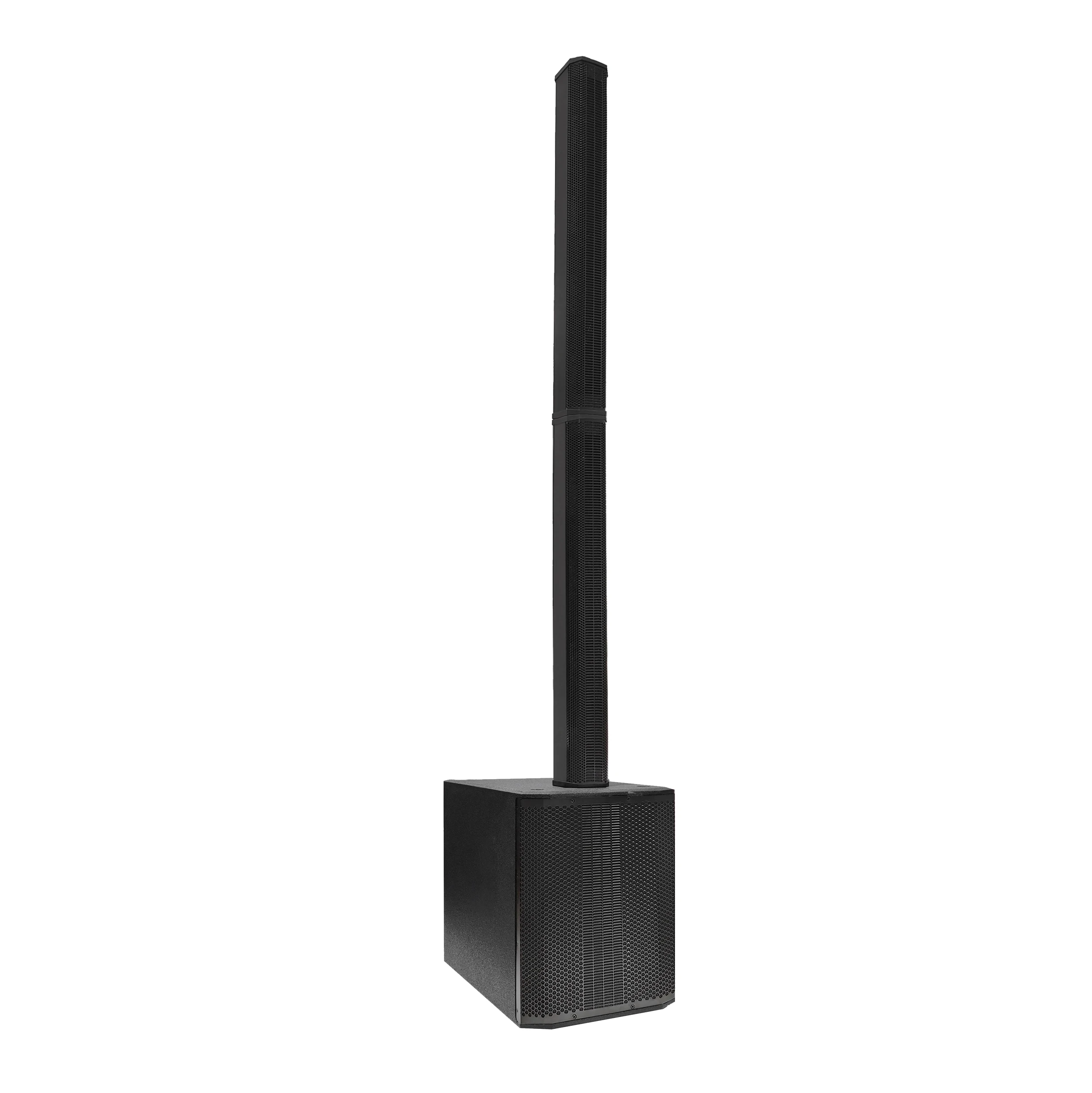 The number of subwoofers in the sound column system  12-inch bass class D amplifier with DSP