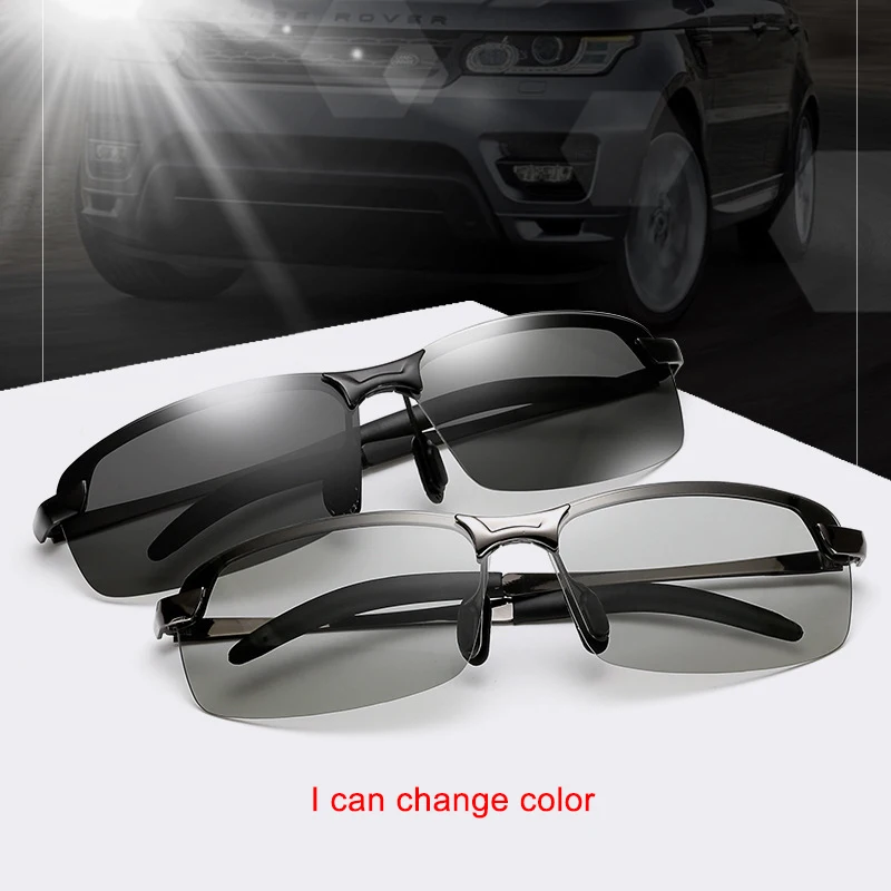 Drop shipping Day and night polarized photochromic vision glasses driving sunglasses for