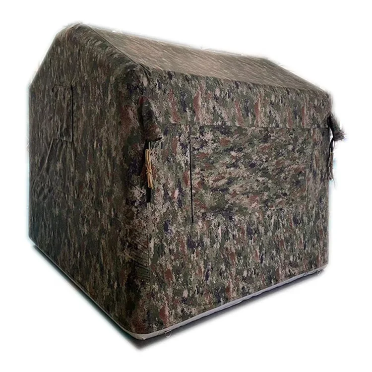 Customized camouflage color 10ft inflatable camping tent for sale