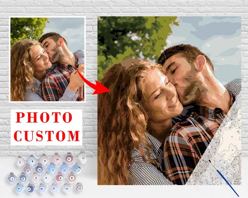 Dropshipping Vanpei Hot Sale Diy custom painting by numbers Wall Decor Artwork  wall art canvas custom paint by numbers adult