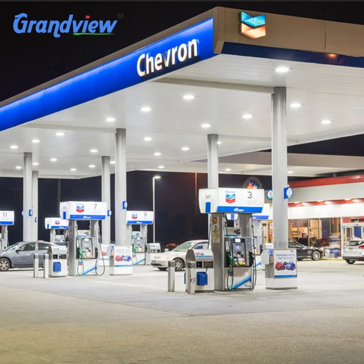 petrol filling station electronic led price board illuminating pylon signboard