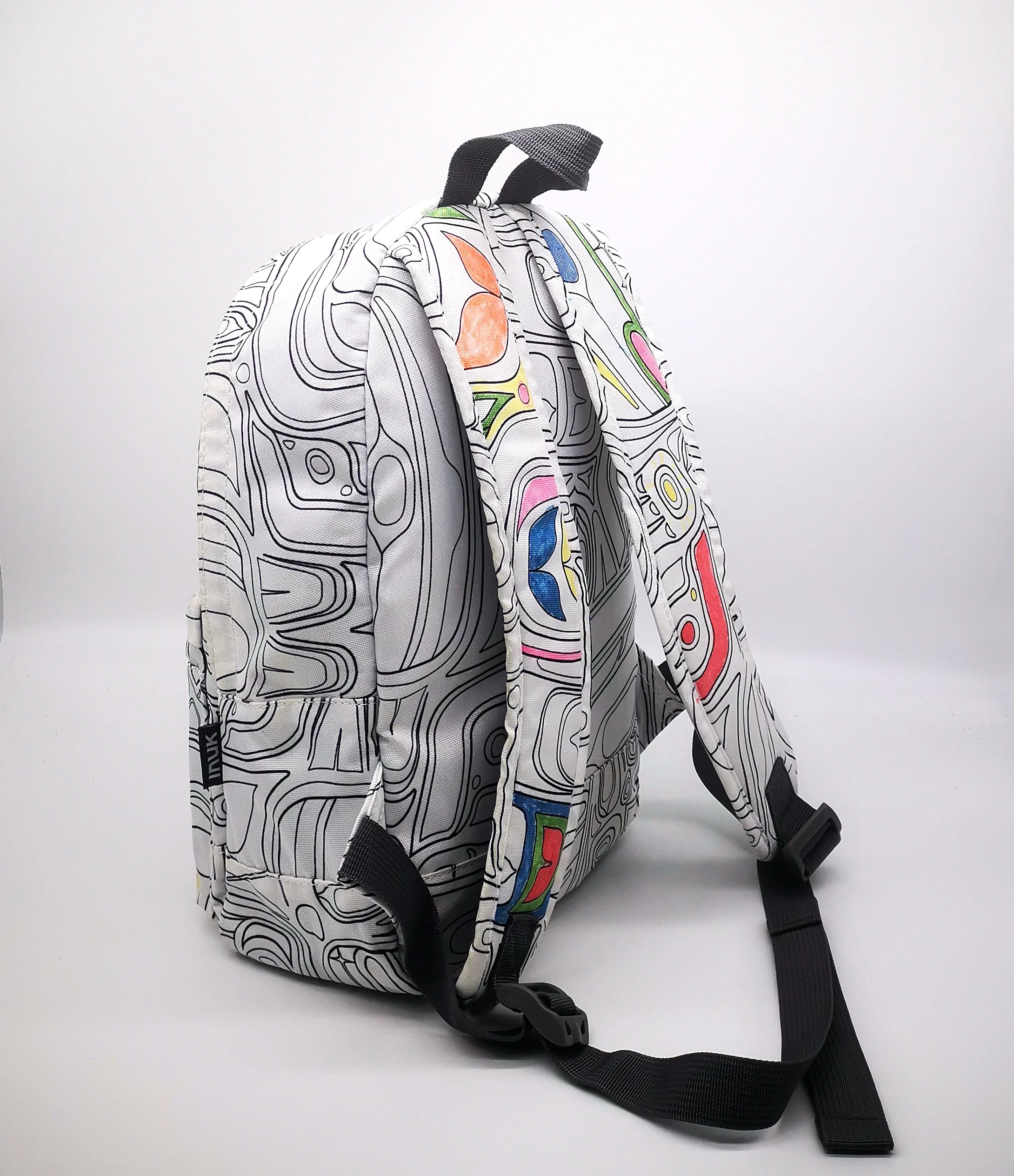High Quality   Lightweight  Water repellent Back to school Hand Painting  Bag  DIY  Graffiti  Daypack Backpack