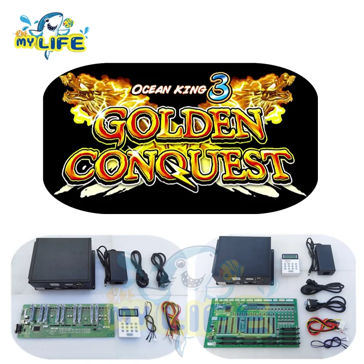 Игровой автомат Fish Hunter, игровой автомат Golden Conquest Ocean King 3, золотой дракон, азартные игры, аркада, настольные игры, настольные игры