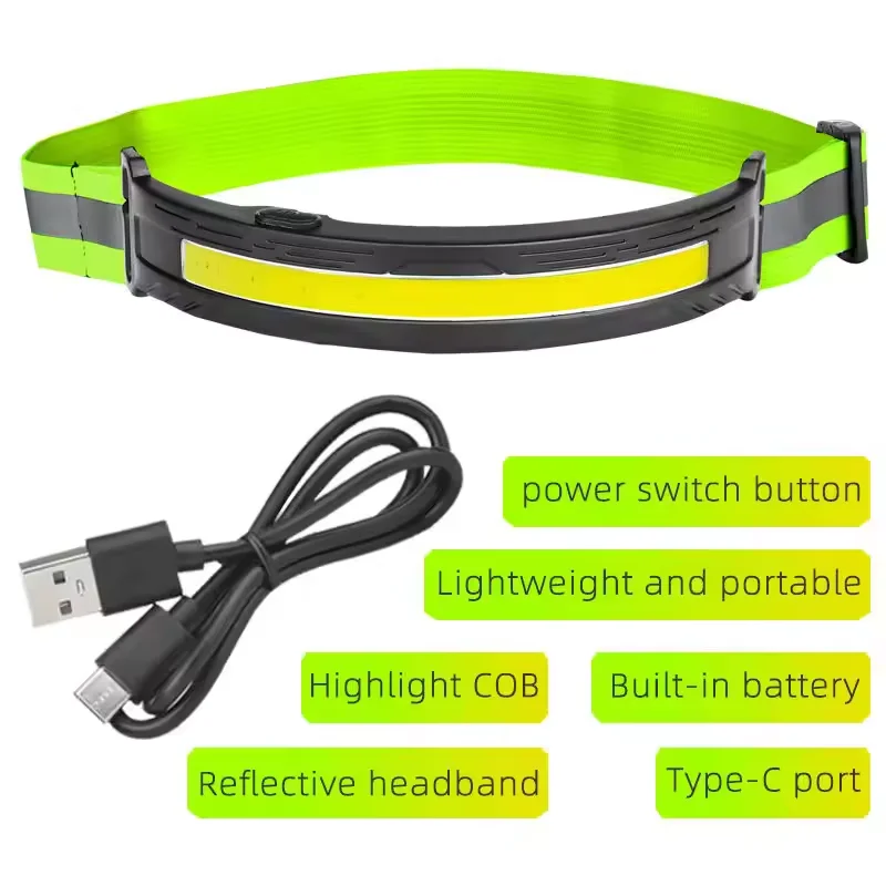 Rechargeable LED Headlamp IPX4 Water Resistant High-Powered Bright LED Multiple Light Modes Best Headlight for Camping Running