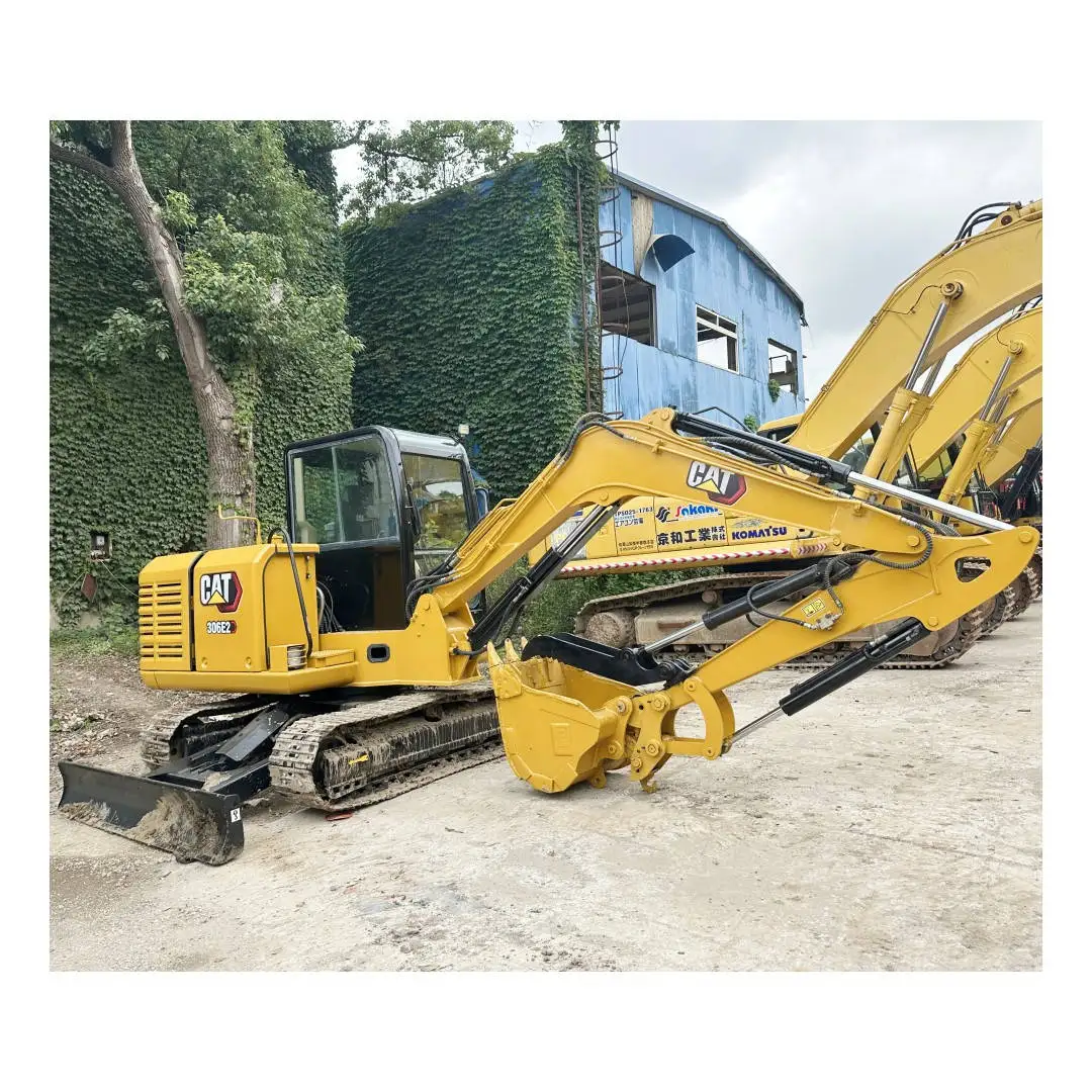 Used CAT 306 excavator, CAT 306E2 306D 306E 308C excavator digger with dozer, mini excavadora CAT price low in stock hot sale