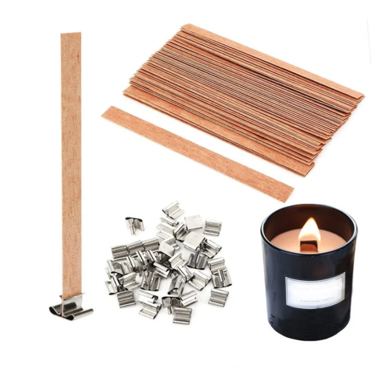 High Quality Wooden Candle Core with Wax Wood Cup Wick Trimmer Pattern for Candle Making & Fragrance Accessories