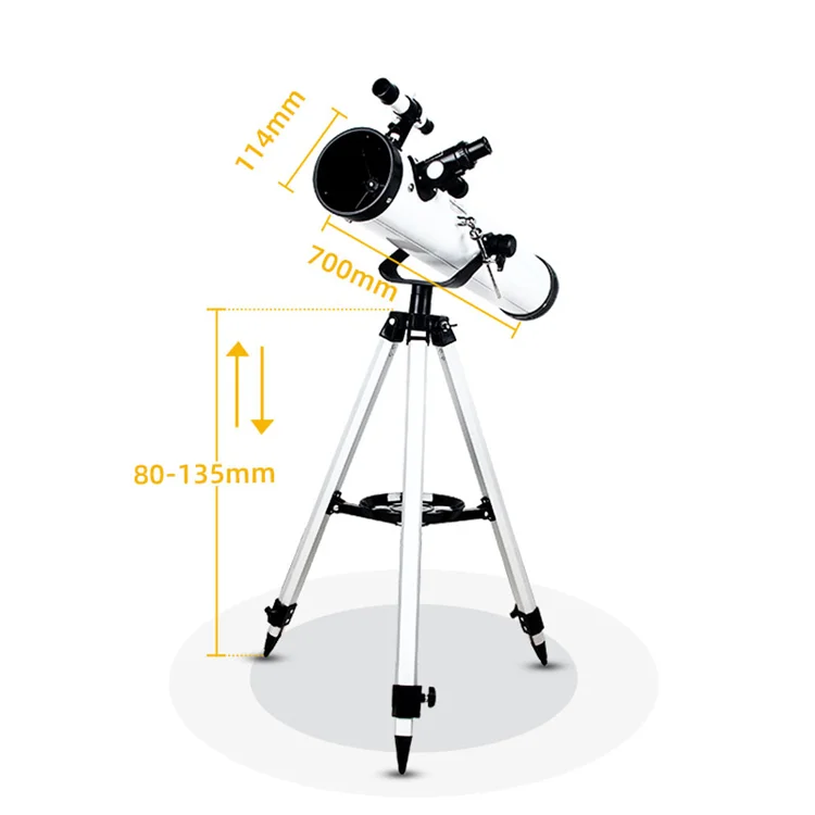 Direct selling 76700 Astronomical Telescope with Tripod Refractive Astronomical Telescope Travel Spotting Scope for Outdoor