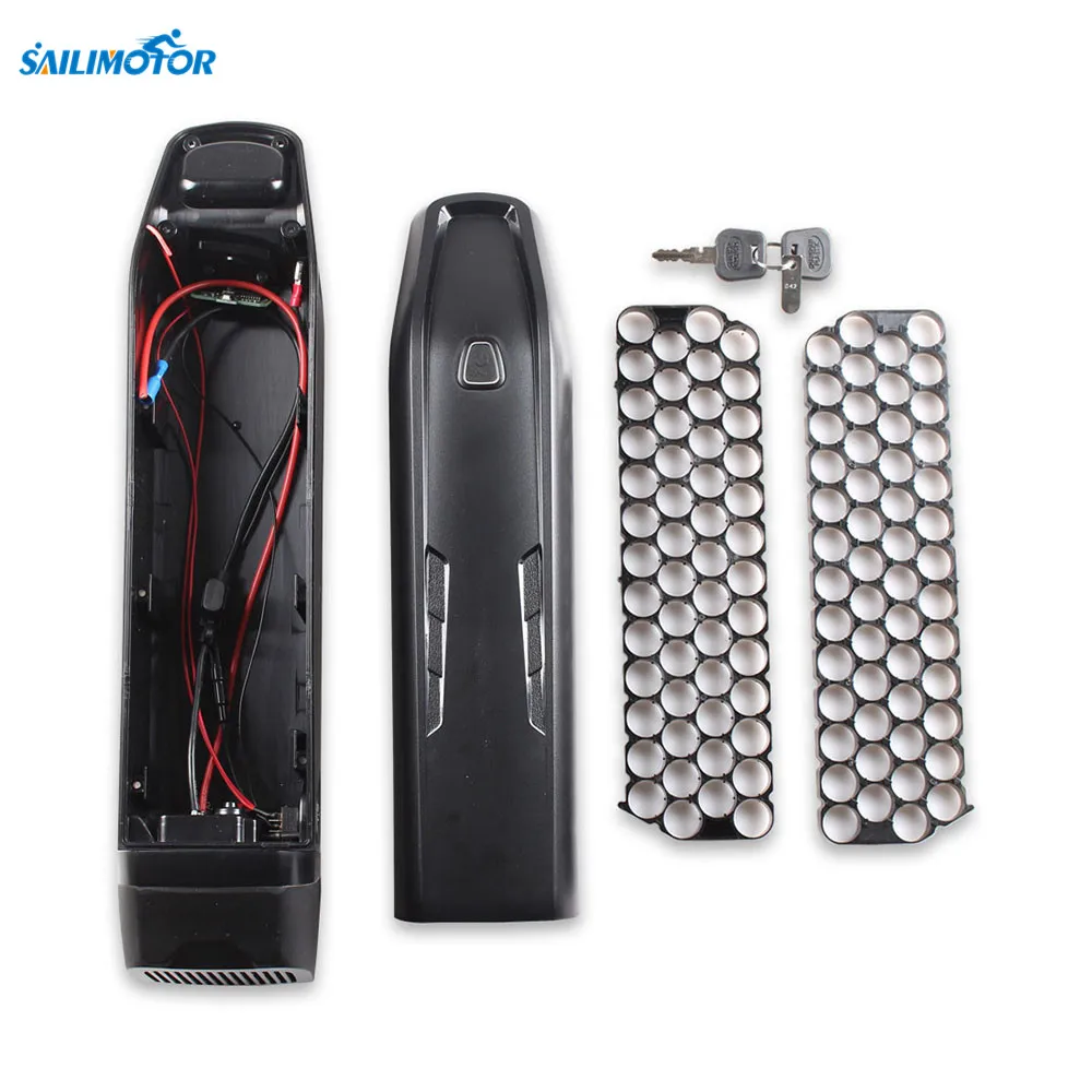 Haiyue Down tube  type 52pcs Cell empty e bike battery case 10S5P 13S4P 36V 48V bike battery casing