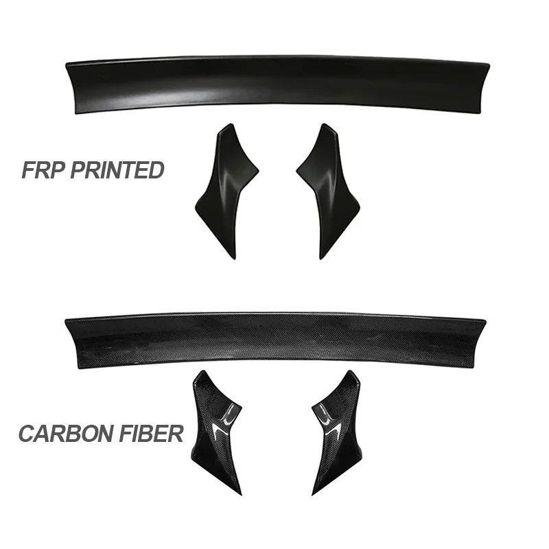 LB Style 3K Real Carbon Fiber Rear Spoiler For Dodge Challenger FRP Ducktail Trunk Wing Body kits Car Parts