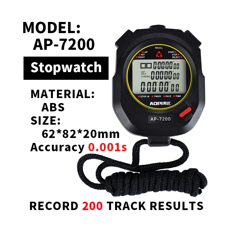 professional digital sports stopwatch mini portable electronic timer running display exercise stopwatch