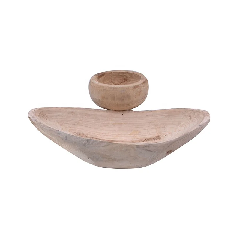 
Custom Handmade Wooden Crafts, wooden tableware for fruit and food 