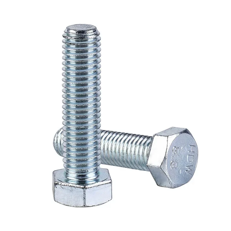 Factory direct sale galvanize zinc Hex bolt nut for building