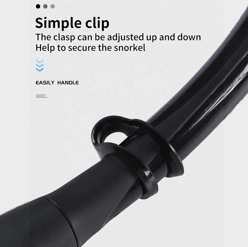 100% Food Grade Professional Design Corrugated Hose Silicone Mouthpiece Portable Foldable Breathing