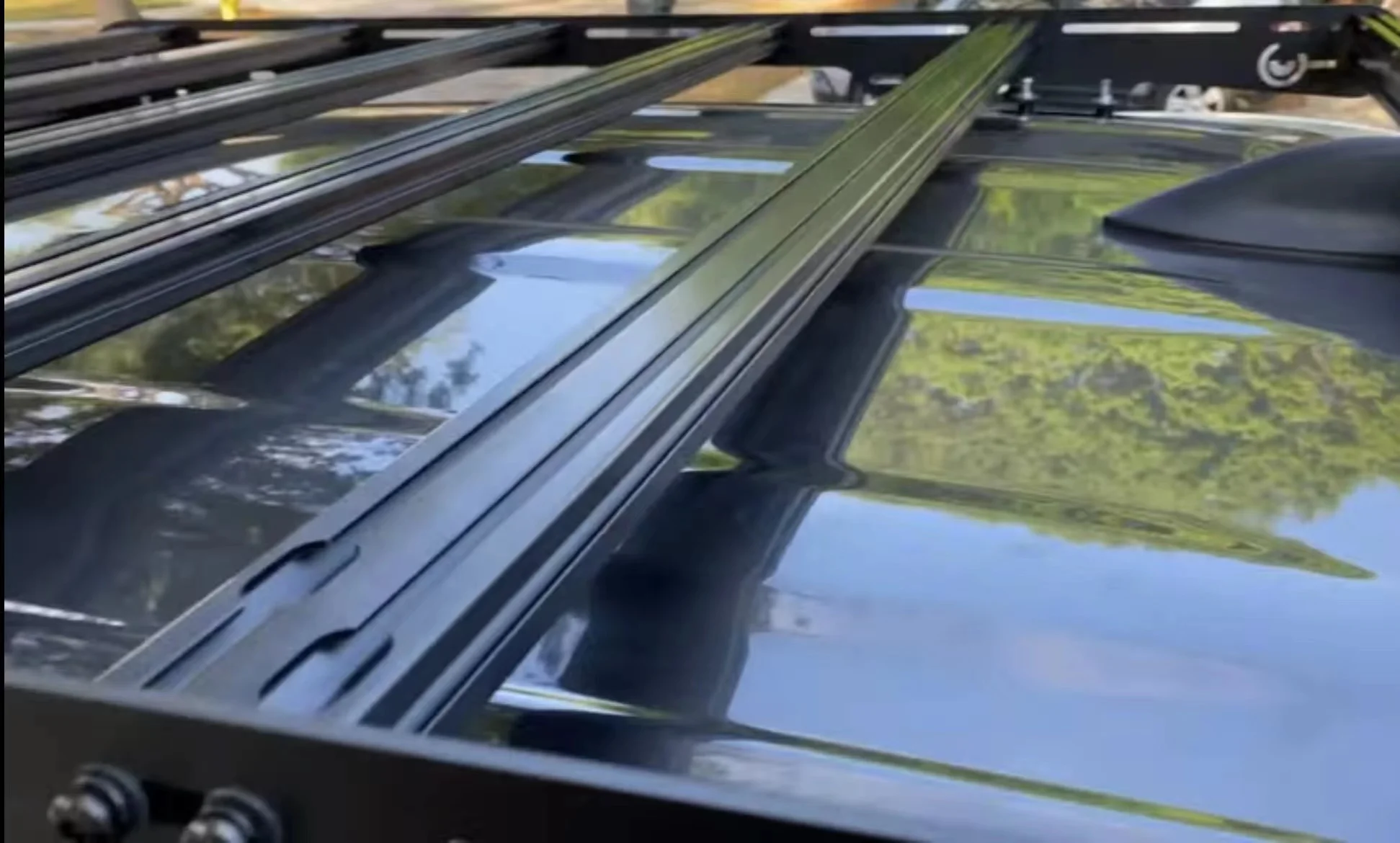 JOLY 4x4 Offroad Aluminum Alloy Luggage Basket Car Roof Rack Mount Type for 2014+ 4Runner Carry Model