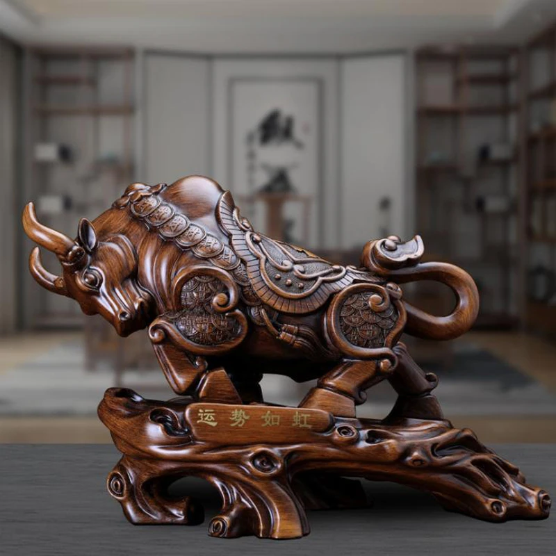 2022 Large Size Feng Shui Wall Street cattle statue gift for Chinese Zodiac cow Statue Cow Year