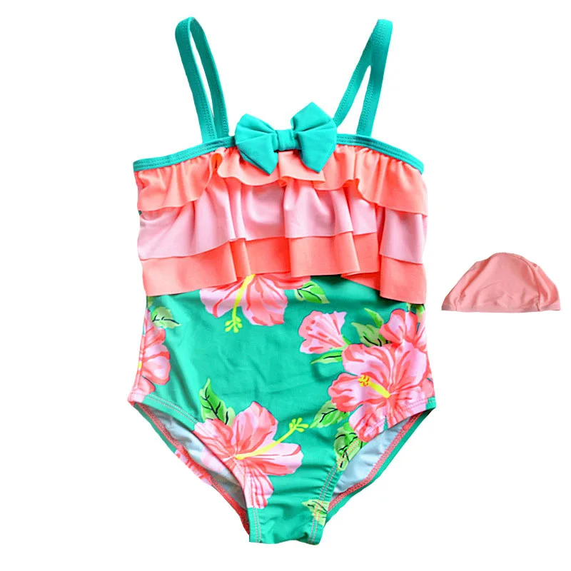 Hot Style Ins Kids Bathing Suit Cute Girl Photo Swimsuit Swimwear Board Shorts Fashion Beach Wear Kids