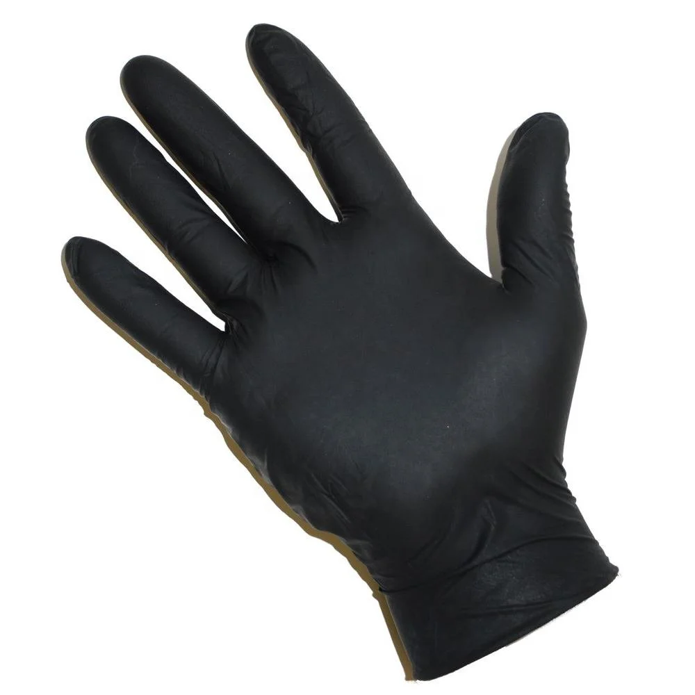 Restaurant cleaning room nitrile protective gloves wholesale food grade gloves nitrile black safety gloves