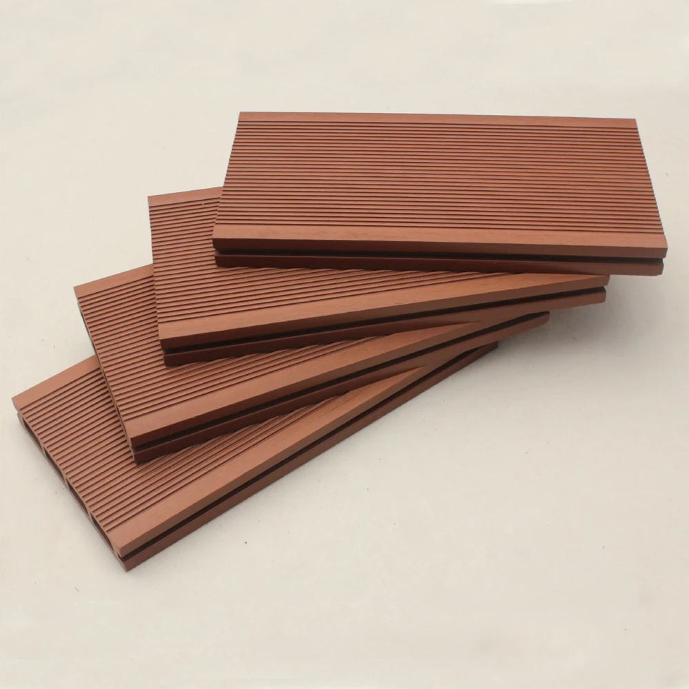 Latest design superior quality wpc wood plastic boardwalk fireproof  decking pvc decking outdoor decking floor