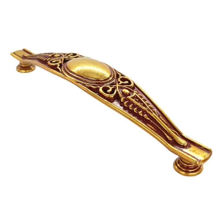 European Gold Wholesale Antique Drawer Pull Kitchen Cabinet Antique Handles , Italy Furniture Handles & Knob