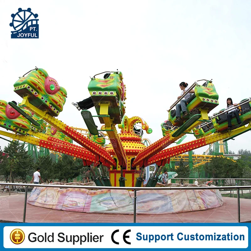 CE Certified Theme Fun Park Amusement Park Equipment Fairground Attractions 30 Seats Rotating Crazy Bounce Machine Jumping Rides