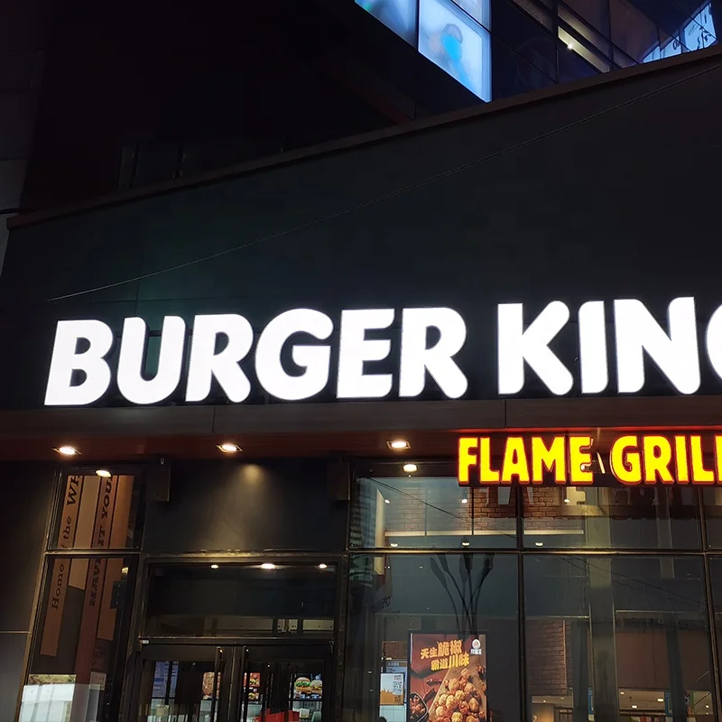 Custom Made Stores Hotels Shops Advertising Displays Front lit Signage 3D Illuminated LED Channel Letter Signs