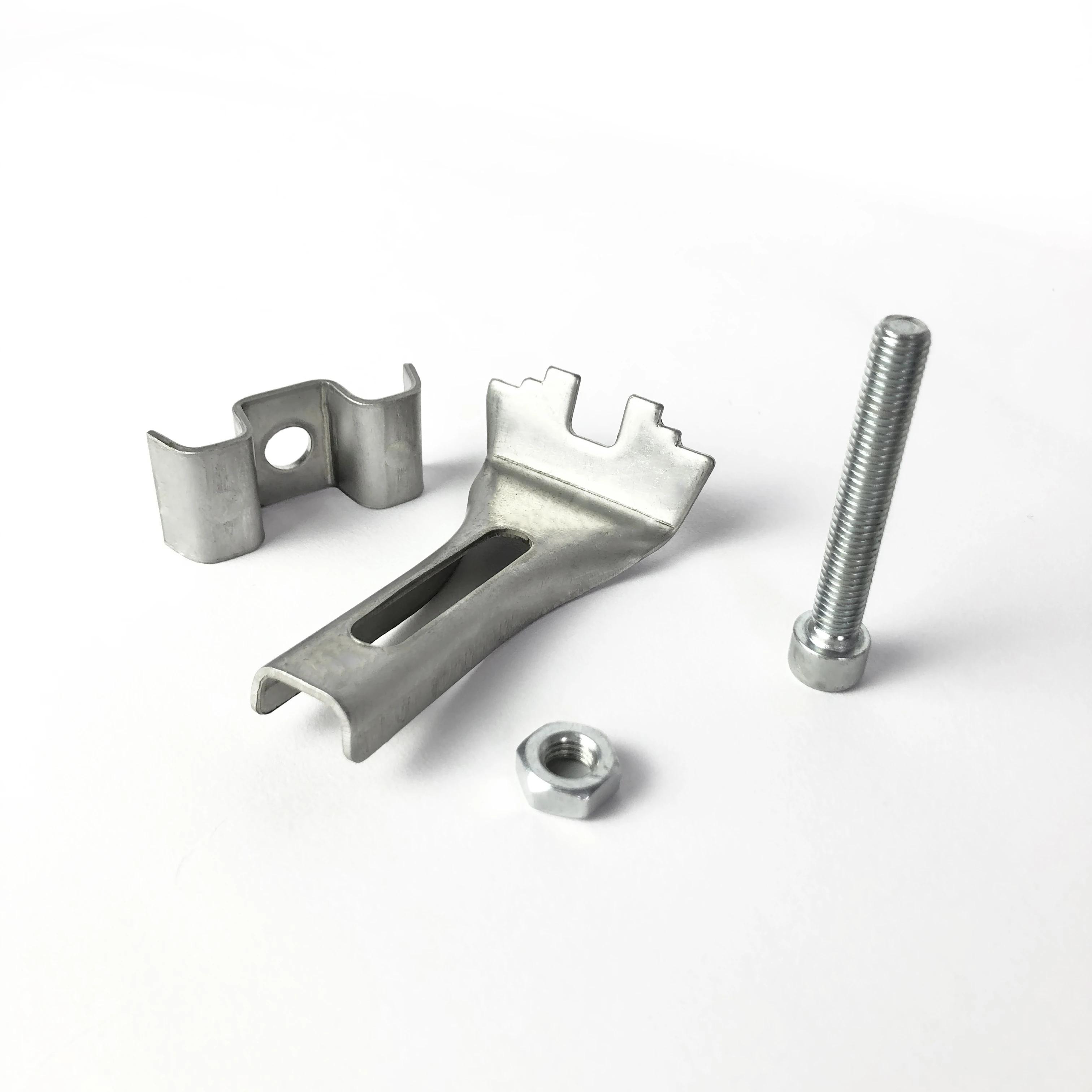 Low carbon adjustable steel clamp galvanized steel guy clamp building materials for sale