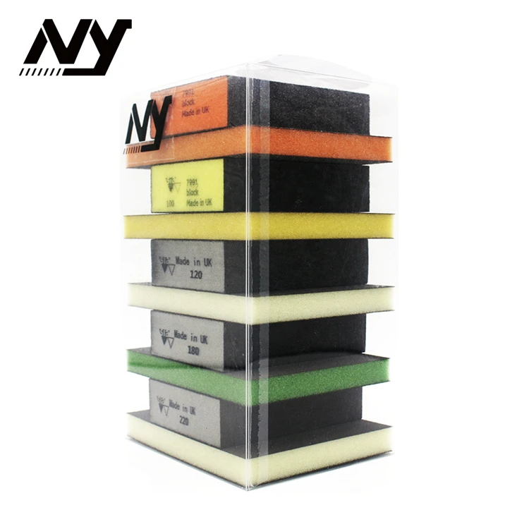 
10 Pack 2/4 Sides Medium/Fine Grit Washable and Reusable Sanding Sponge for Drywall and Metal Rust Removal 