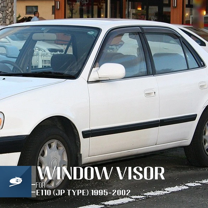 MOSUN Window Visor for TOYOTA COROLLA E110 1995-2002 Auto Vent Visor weather shield Deflector wind breaker Rain Guard