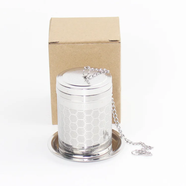 Высококачественный портативный 304 из нержавеющей стали ручной заварочный фильтр для заваривания чая для рассыпного чая