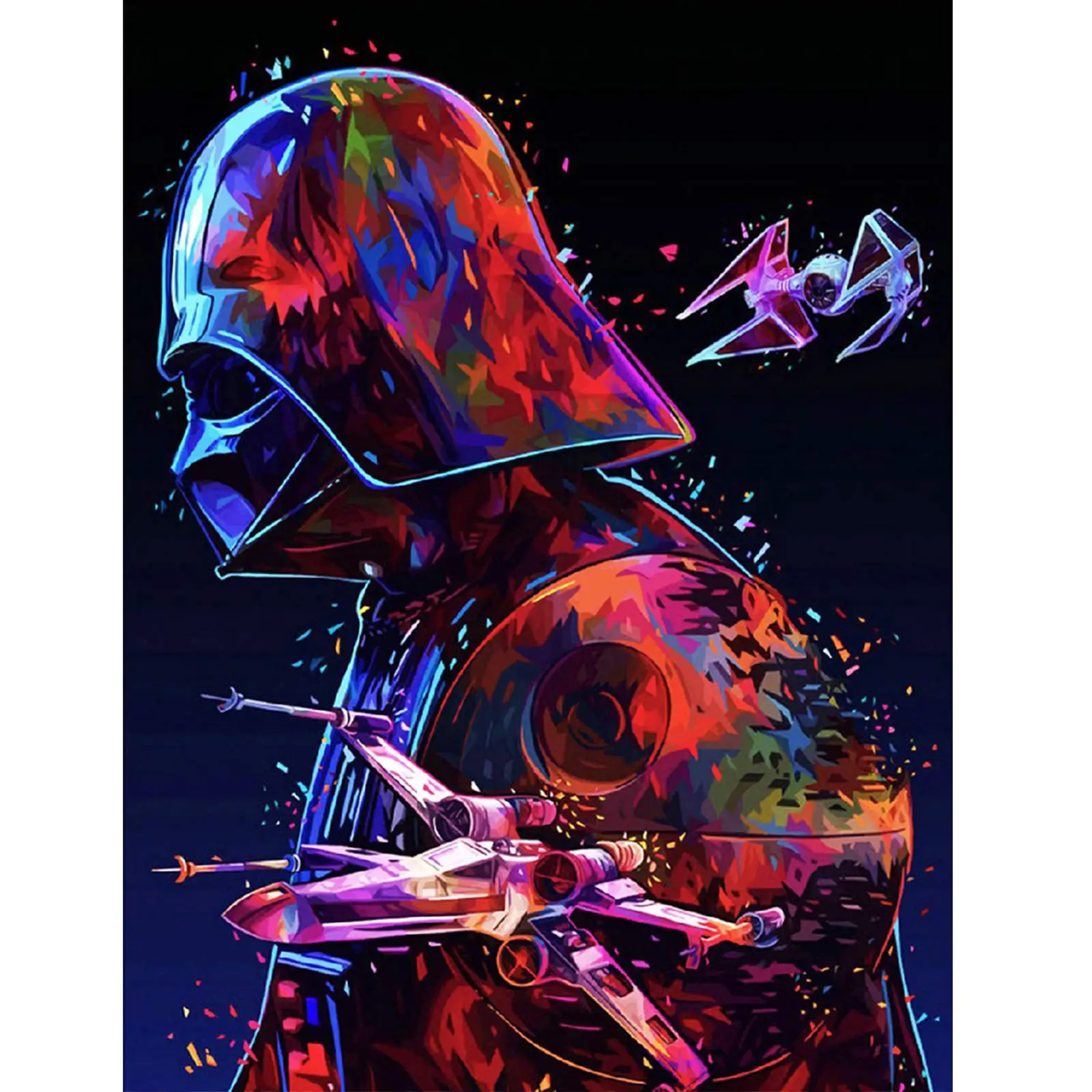 Full Drill Diamond Painting Kits for Adults Star Wars DIY 5D Diamond Painting Gem Art Craft with Crystal Rhinestone Home Decor