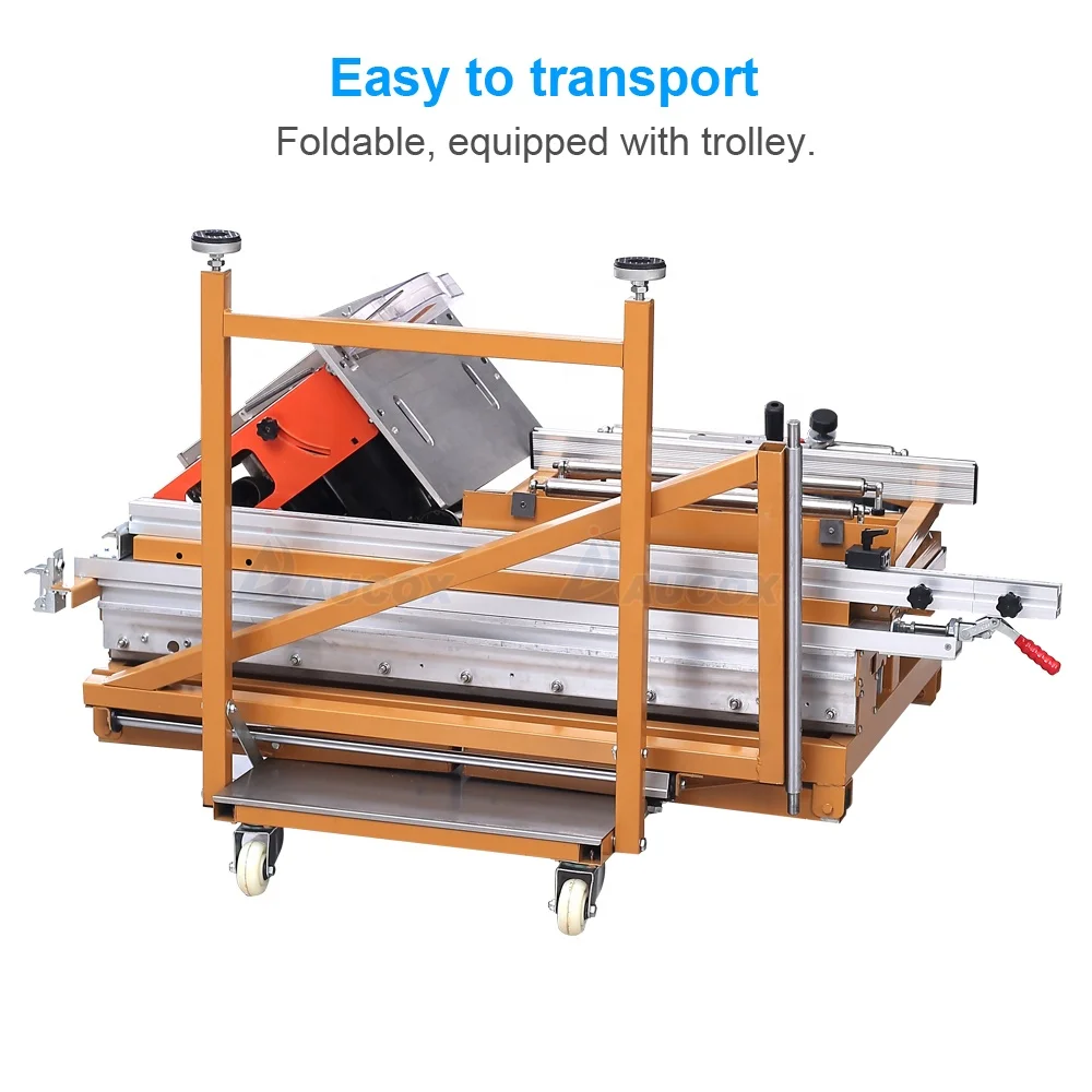 MJ09BRR aluminum table saw straight end trimmer cutting machine for melamine paper veneer plastic