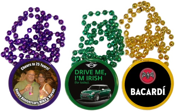 Promotional Medallion Beads Necklace with Custom Logo