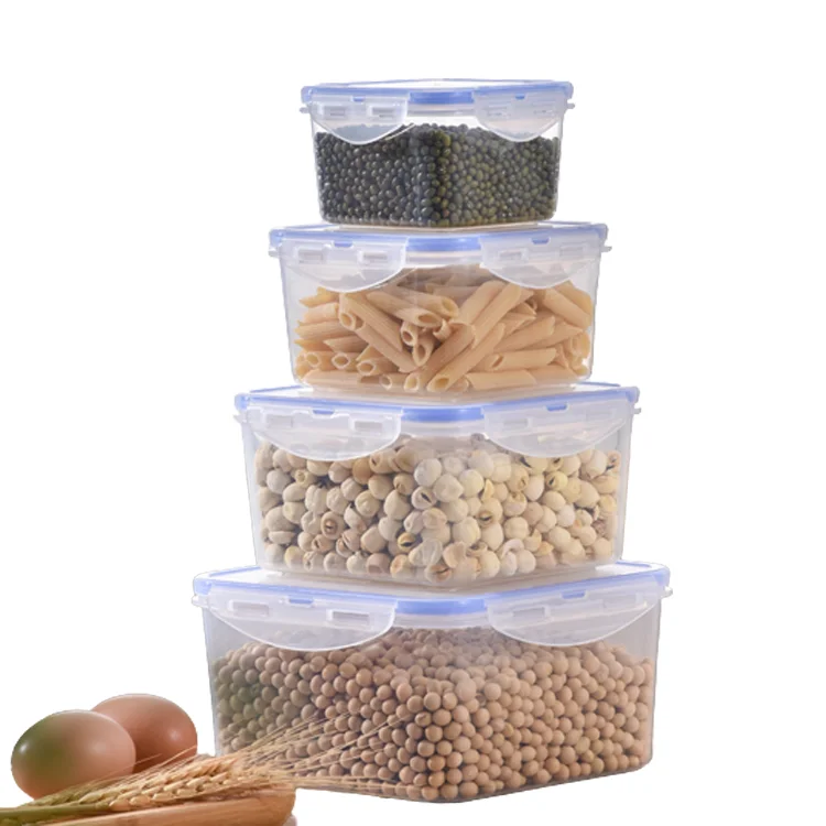 Airtight Plastic Food Storage Container For Kitchen