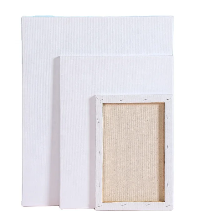 280g  380g stretched canvas professional 16x20inch blank stretched wooden canvas