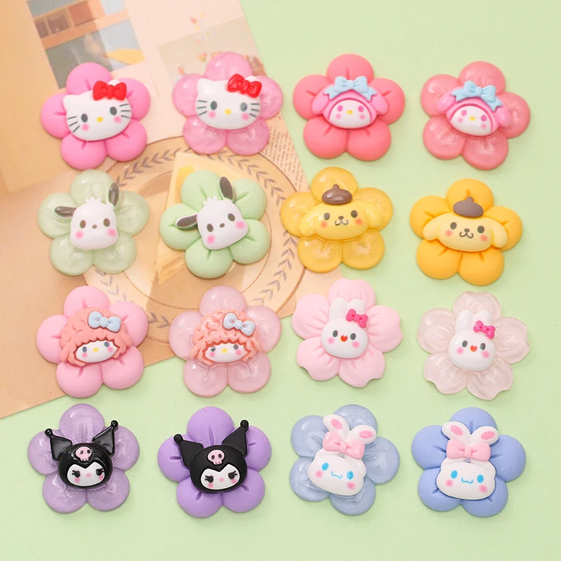 New Arrival Hello Sanrio My Melody Cartoon Big Resin Croc Shoe Charms for kids Shoe Charms Decorations Flat back Bulk Wholesale