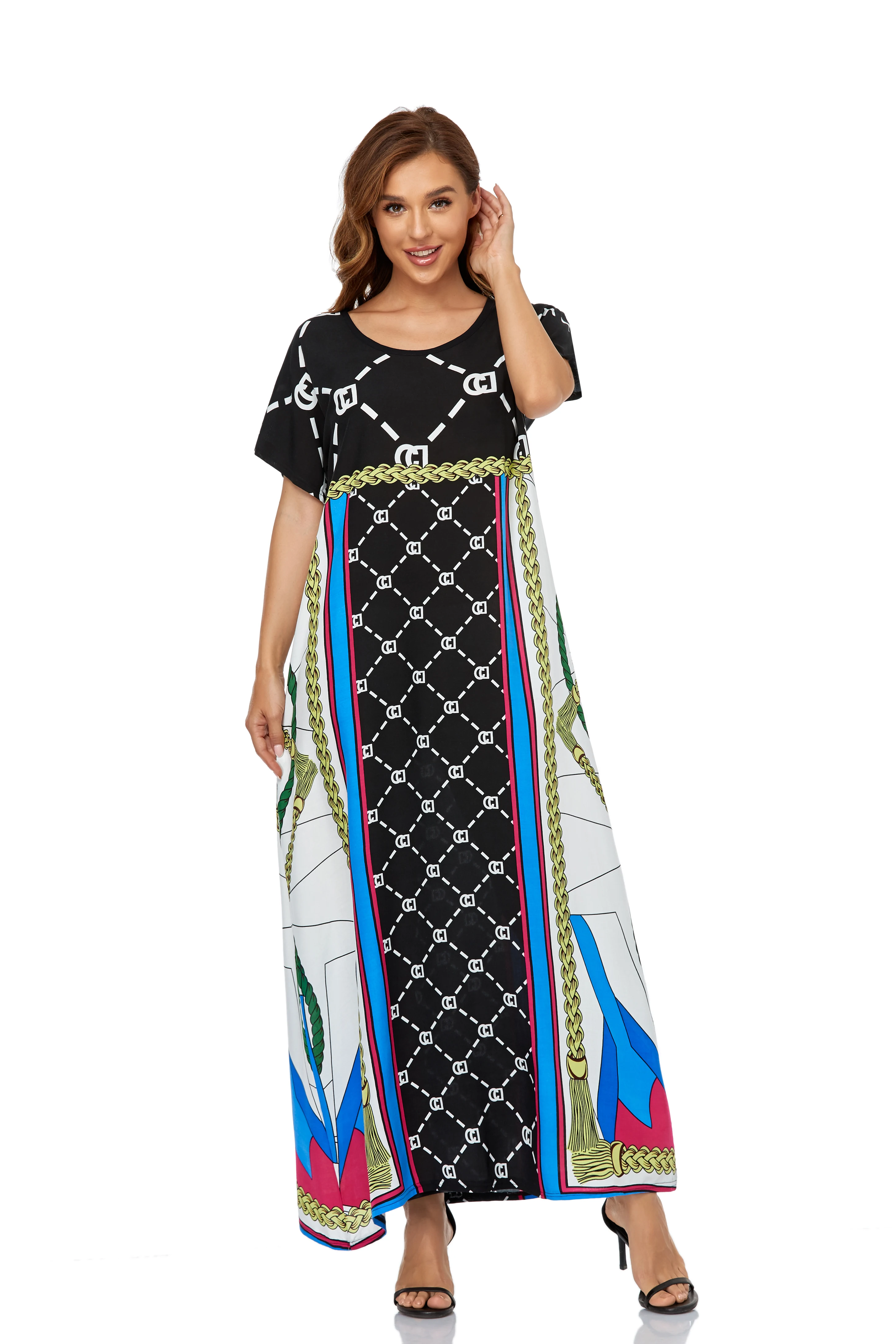 Luxury Modest Designer muslim caftan womens dresses womans Women kaftan dubai  longines dress  Muslim Clothing Qatar Style Robe