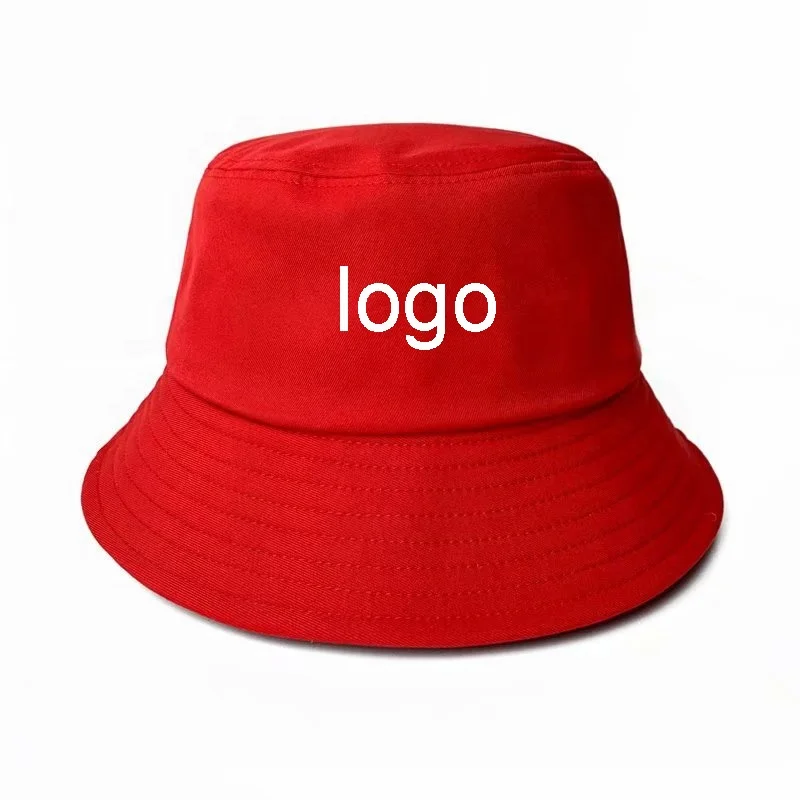 2023 custom Personal Brand Embroidery Logo cotton Bucket Hats with Satin Lined Bucket Hat