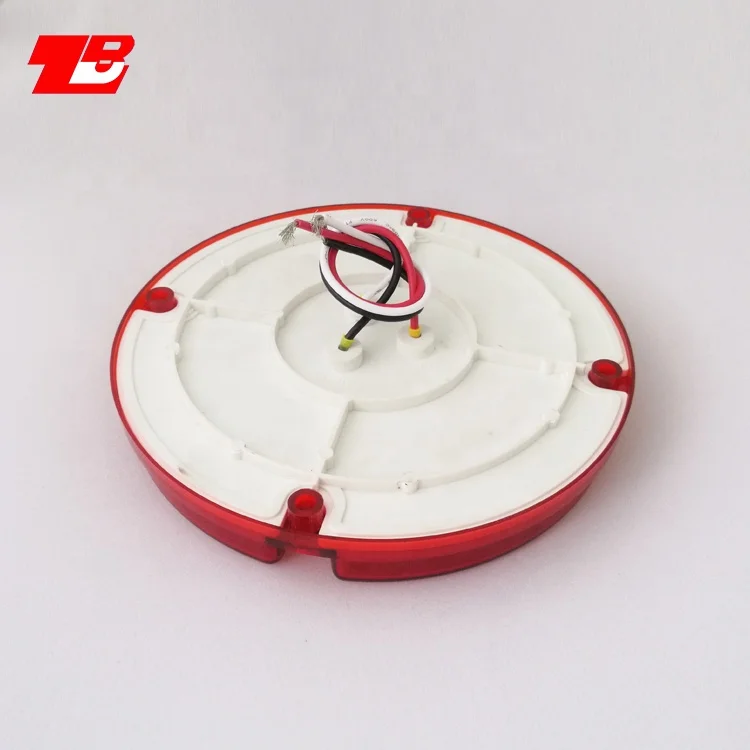 12V желтый красный круглый 7 дюймов автобус задний фонарь