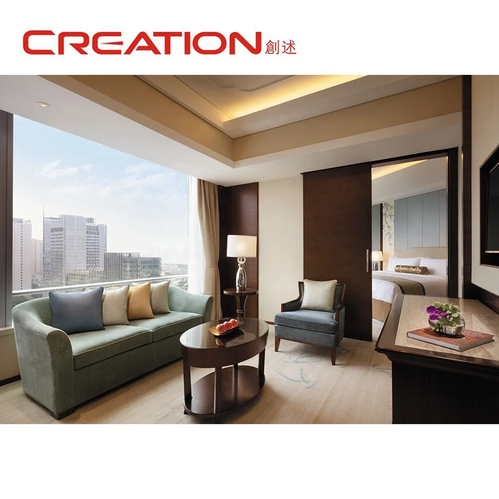 Simple best western hotel furniture leather sofa