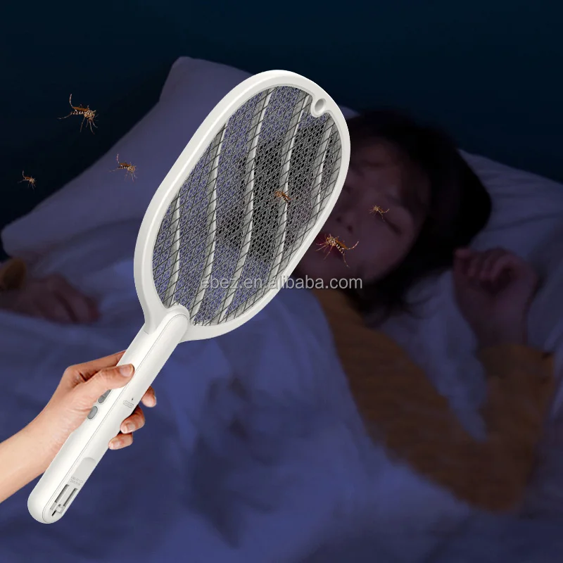 EBEZ New Arrival Rechargeable Pin-charge Handheld Electric Mosquito Swatter Supplier Mosquito Killer Racket