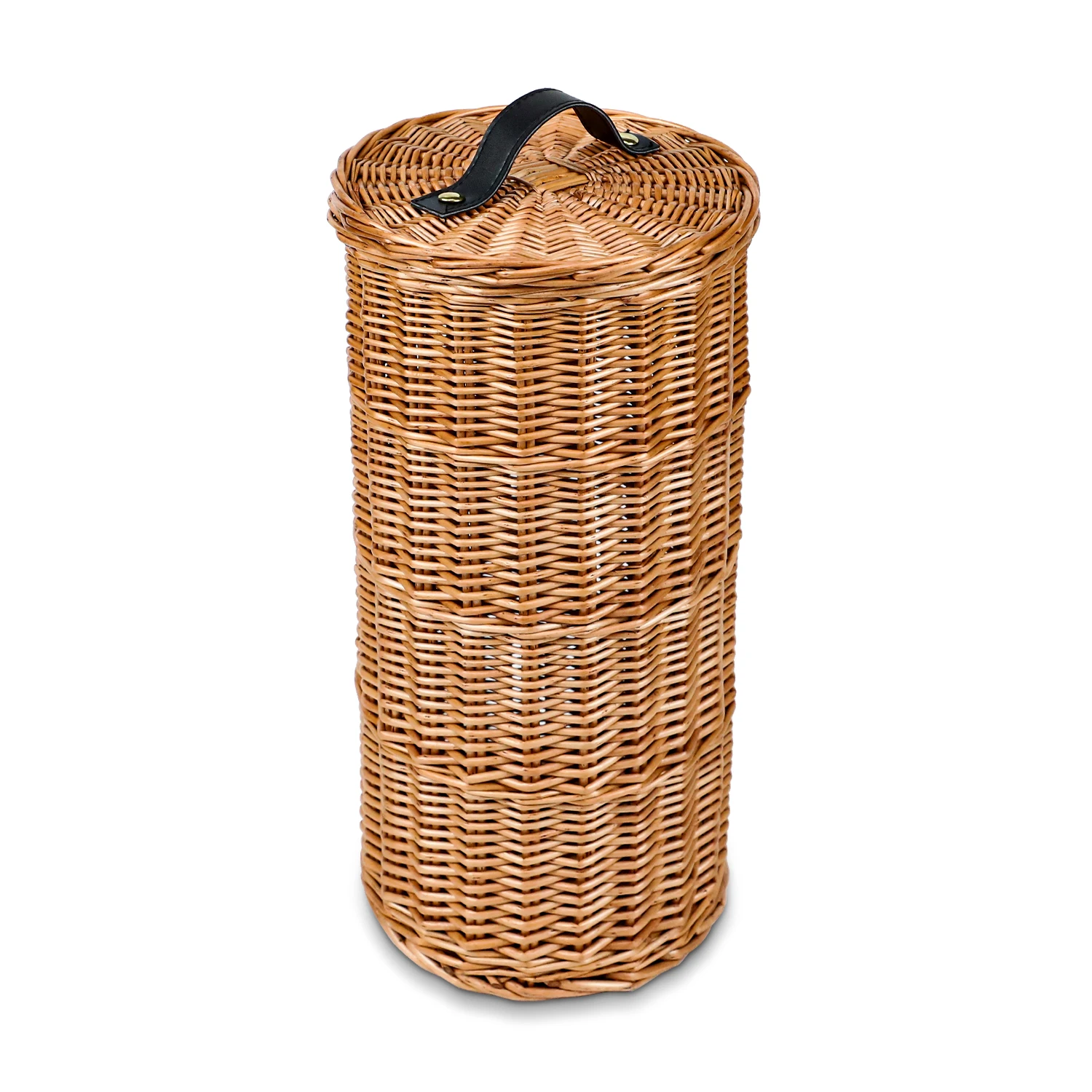 GL Home Decoration Wholesale Natural Wicker Woven Basket Bathroom Storage Laundry Basket