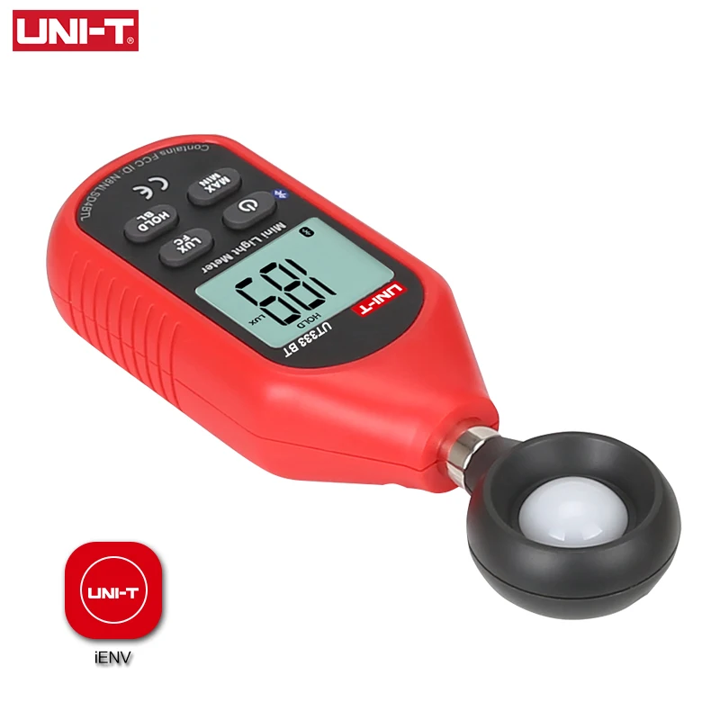UNI-T UT383BT свет метр 200000 LUX Цифровой Люксметр яркости Lux тестовый сертификат Fc Max Min Illuminometers фотометр